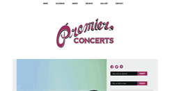 Desktop Screenshot of premierconcerts.com